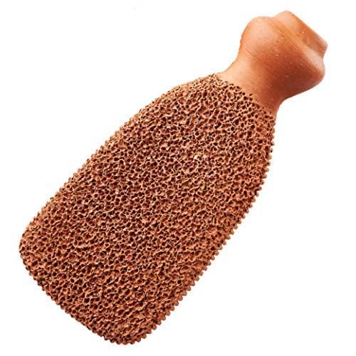 2 Pieces of Natural Pumice Stone Foot Scrubber Dead Skin Cellus Remover Unisex 100% Made by Pure Clay Scrubber