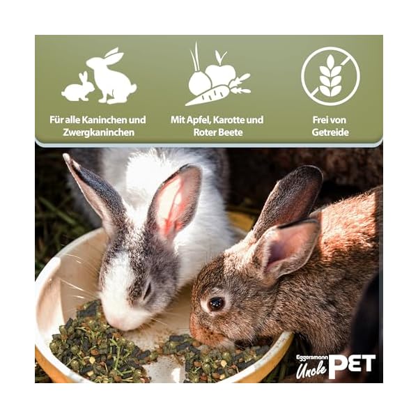 Eggersmann Uncle Pet Premium Kaninchen Müsli getreidefrei – Bild 3