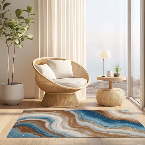 Tapis entree interieur antiderapant contre les sols glissants marbre 70x100