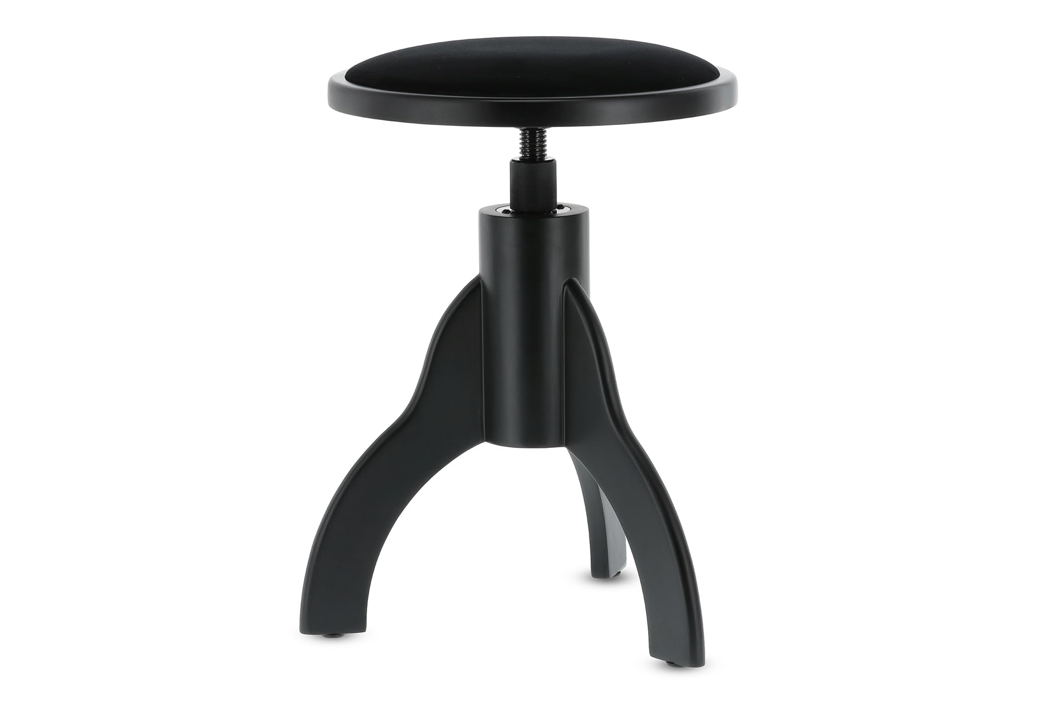 GEWA Silla de Piano, Negro Mate, Asiento Redondo 35 cm