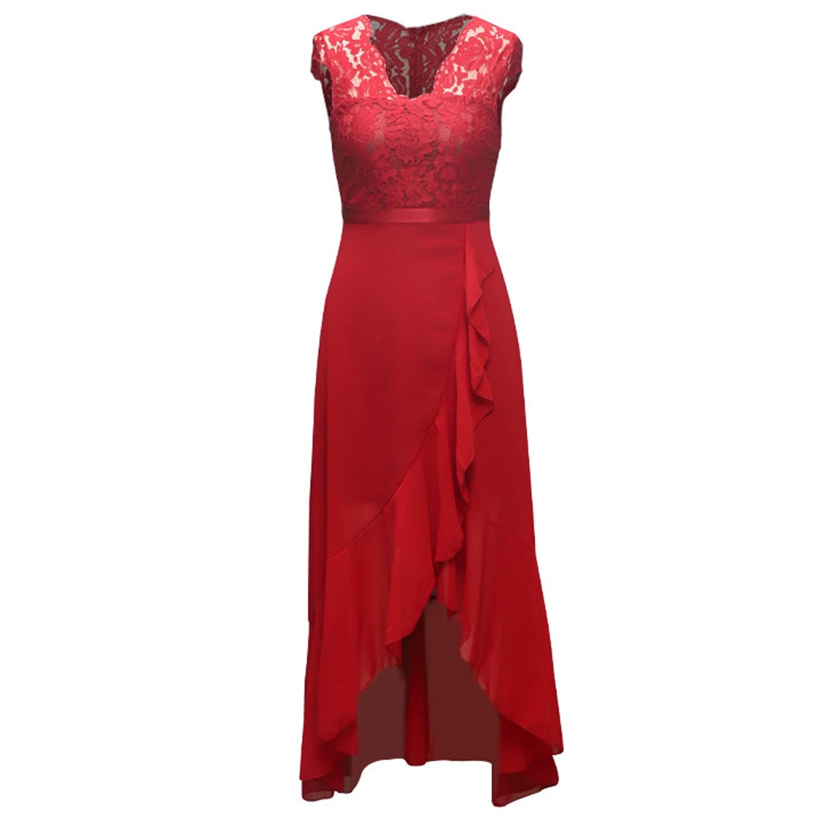 Genérico - Vestido largo para mujer, cóctel y ceremonia, elegante, estilo largo femenino, para invitado de boda y celebración A113
