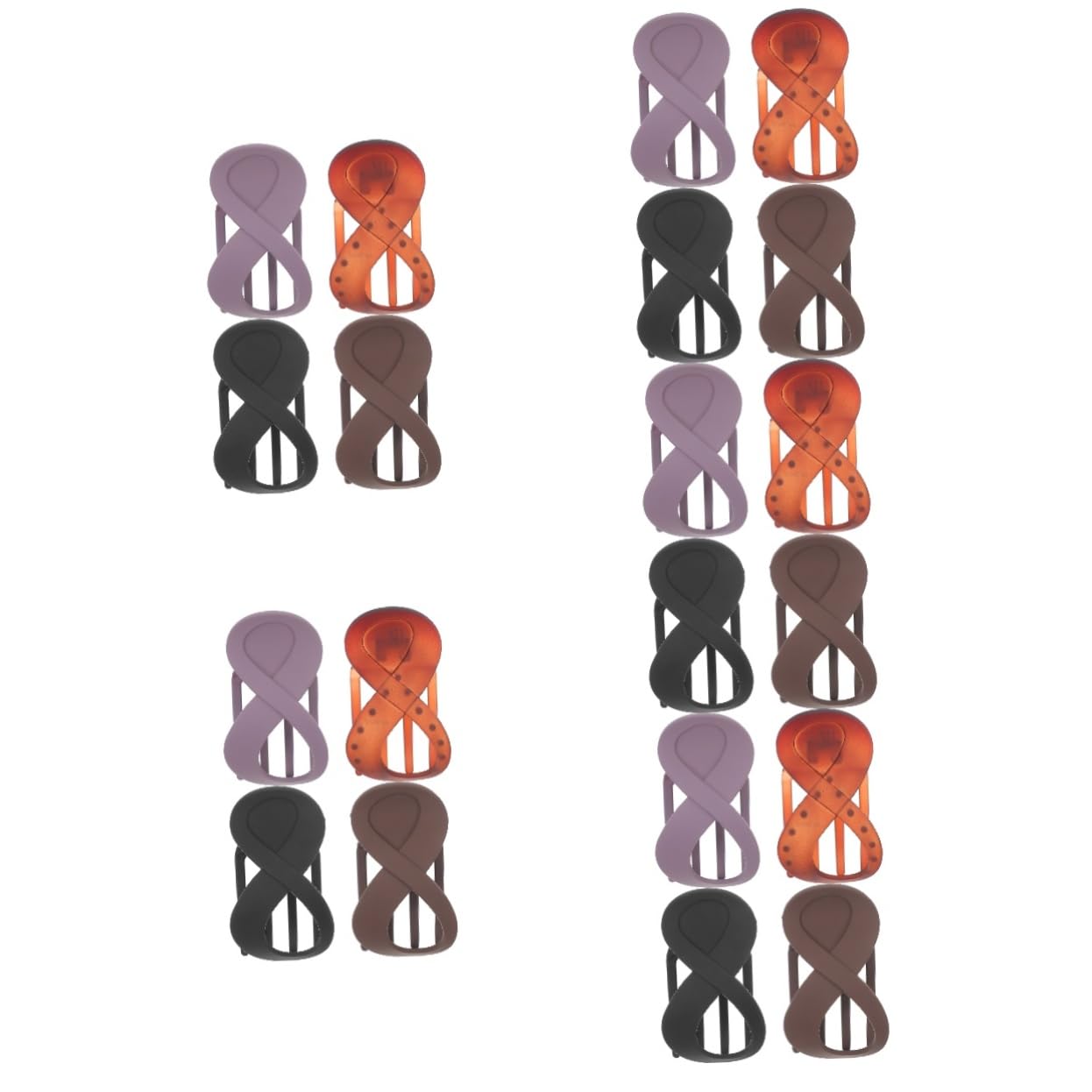 Baluue 20stücke Teiliges Förmige Haarklammern Für Damen Rutschfeste Französische Haarspangen Braun Und Schwarz Für Dickes Und Haar Stilvolle Haaraccessoires Für Alltag