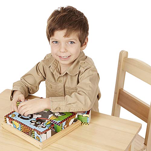 Melissa & Doug Farm Cube Puzzle - Image 4