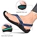 AEROTHOTIC Comfortable Arch Support Flat Sandals for Women Comfy Toe Post With Cute Soft Padded Straps Casual Fashion Vacation Essentials Dressy Shower Sandals (Aura Navy Size 6)