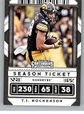 2020 Panini Contenders Draft Season Ticket #93 T.J. Hockenson Iowa Hawkeyes Football Trading Card
