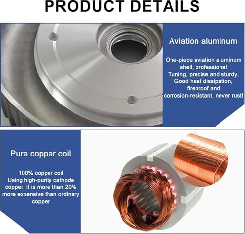 High-Power Vortex Ring Blower 120W-7500W, Electric Air Pump for Aquarium, Hydroponics, Pond & Septic Tank Aeration, Efficient Regenerative Blower for Sewage Aeration (120W/220V)