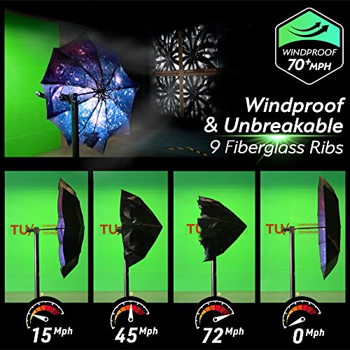 Tumella Unbreakable Windproof Travel Umbrella (Light, Beautiful & Superior), 2023 Ultra-Flex Tech, Compact, Small, Portable, Automatic, Strong, Durable, Premium Grip, Vibrant Designs, Folding Umbrella #TOP7