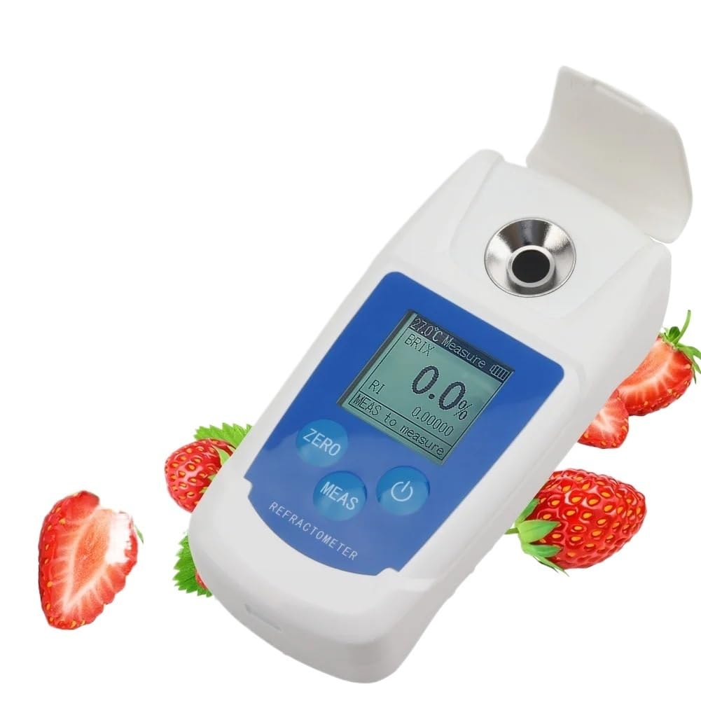Réfractomètre numérique Brix 0-55%, Compteur de teneur en Sucre for jus de Fruits et Boissons