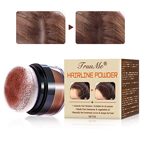 Hairlineu00a0Powder, Hairlineu00a0Makeupu00a0Powder, Hairu00a0Shadow, Preparation Powder/Hair Concealer For Thickening Hair For Women and Men, Waterproof Hair Make-up For Application Lamination -3g ?natural brown?