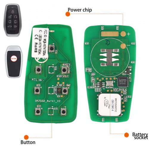 Amazon.co.jp: Autel Ikey プログラム可能なスマートキー 2024年最新 