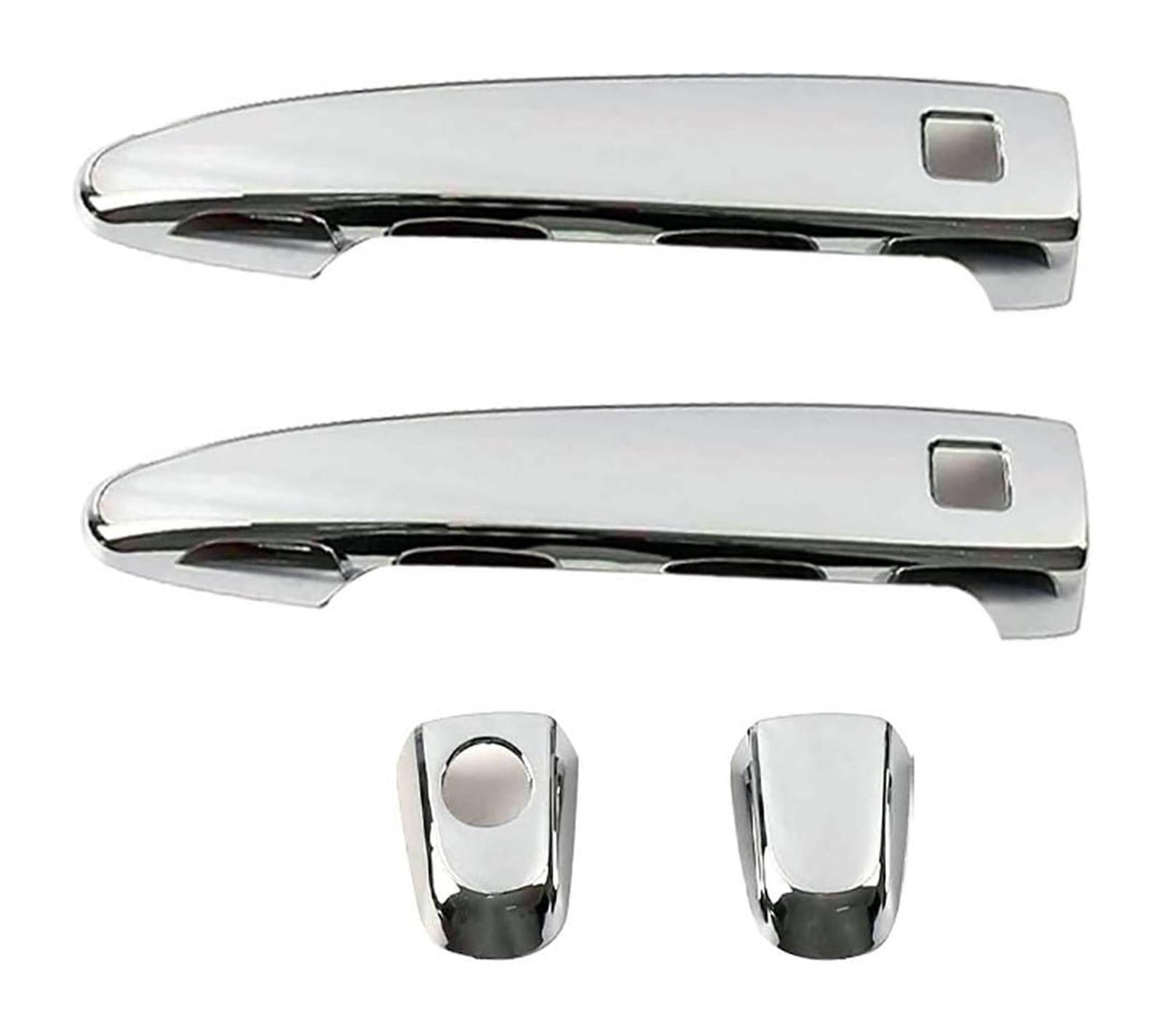 YSBVBLRMRV Car Outside Door Handle Cap for Alphard H10 H20 2002-2015 Single Hole Dual Smart Door Handle Bowl Anti-Scratch Modification Car Guard(2 Doors Electroplated)