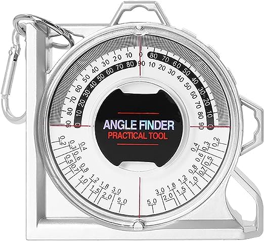 Angle Meter Gauge for Household Industrial Use, Angle Finder, Magnetic Angle Finder Angle Measuring Tool, Tilt Level Meter Slope Locator Angle Measurement Engineering Clinometer for Civil Engineering