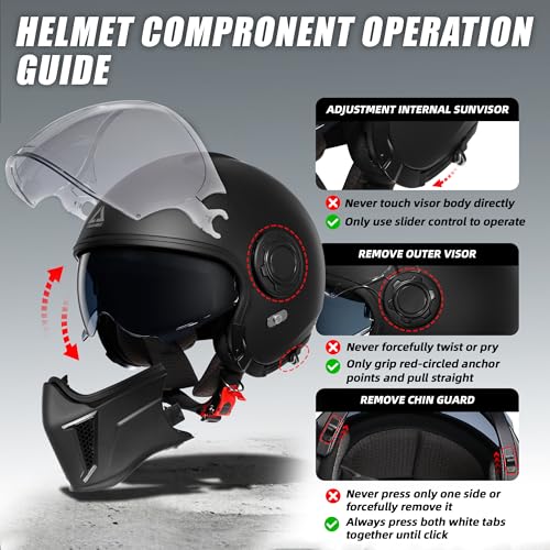 TRIANGLE Convertible Full Face Helmet