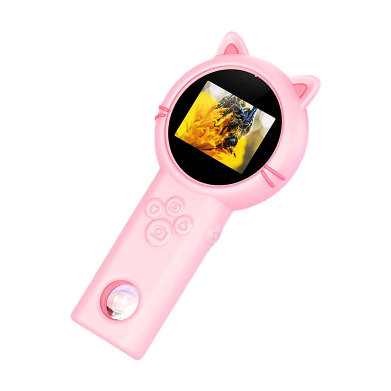 Hzbb Girls B Digital Microscope Educational Gifts, Lightweight Design Encourages Discovery Small Digital Microscope