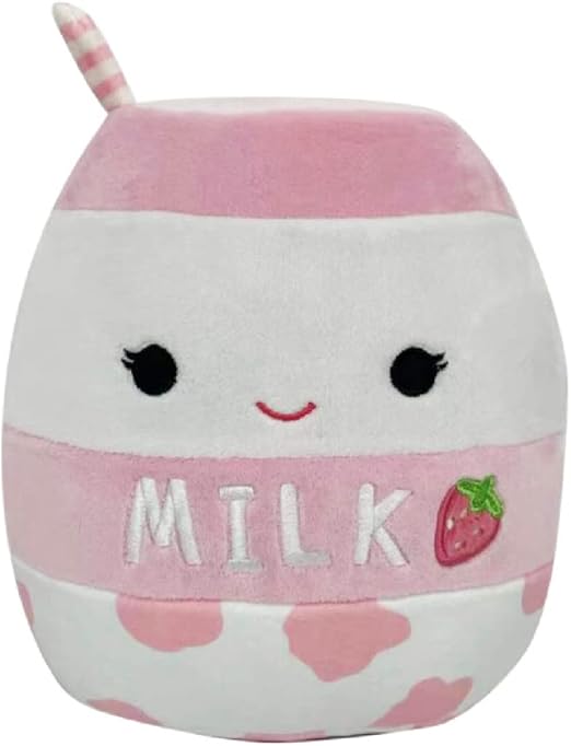 Squishmallows 8'' Amelie Strawberry Milk Squishmallow Toys & Games