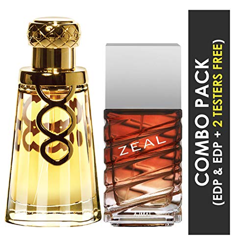 Ajmal Khallab EDP Woody Oudh Perfume 50ml for Unisex and Zeal EDP Aquatic Woody Perfume 100ml for Men + 2 Parfum Testers FREE, Pack of 2 (Khallab_Zeal_EDP) - Image 2