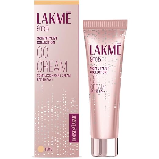 Lakme CC Cream 01 Beige Light - Natural Coverage 30g