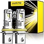 AUXITO 9007 LED Headlight Bulbs, 12000LM Per Set 6500K Xenon White Wireless HB5 High Low Beam Headlight Hi/Lo, Pack of 2
