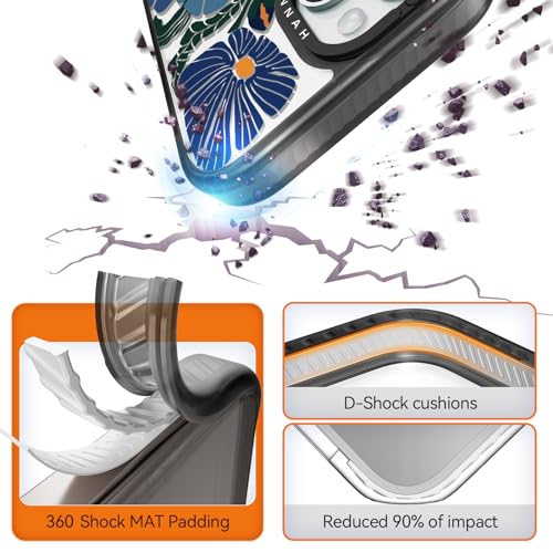 Coque antichoc iPhone 15 Rosarnnah protection 2m Passiflora
