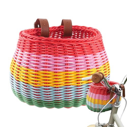 Hogvinnatil Fahrradkorb vorne, Korb aus Weidengeflecht, für...