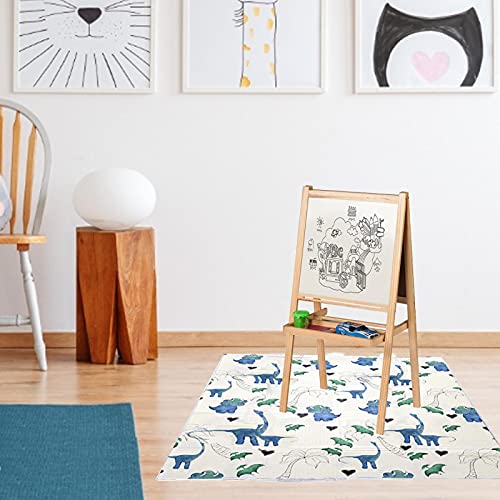 Antislip Splatmat,Antislip waterdichte multifunctionele spatmat - Draagbaar speelkleed Baby-eetkamerstoel Beschermend kussen Xiaocao - Afbeelding 5