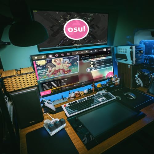 Image of SayoDevice O3C OSU Keyboard Rapid Trigger Hall Switches Magnetic Linear Switches Keyboard with Knob and Screen,Copy Paste,Shotcut,Macro Hotswap Mini Keypad. (with OSU keycaps-White)