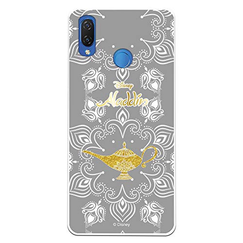 LA CASA DE LAS CARCASAS Funda Oficial Disney Lámpara del Genio Transparente para Huawei P Smart Plus - Aladdin