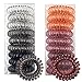 Produktbild LABOTA 18 Stück Spiral-Haargummis, Telefonschnur, elastische Spiralbindung, Haarspulen (3,8 cm)