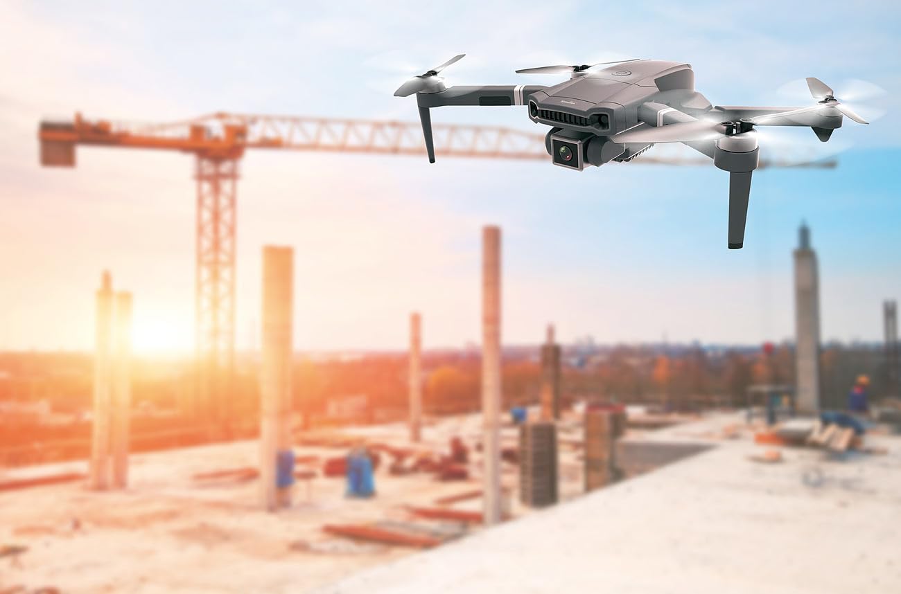 Simulus Quadrocopter-Drohnen: Faltbare WLAN-Drohne mit Brushless-Motor, Versandrückläufer (RC-Drone, Faltbarer Quadrocopter, USV)