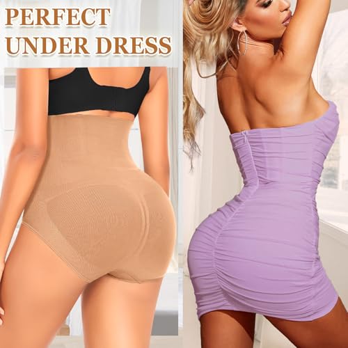 Image of Werena Tummy Control Shapewear Panties For Women Seamless High Waist Shaping Body Shaper Girdle Underwear