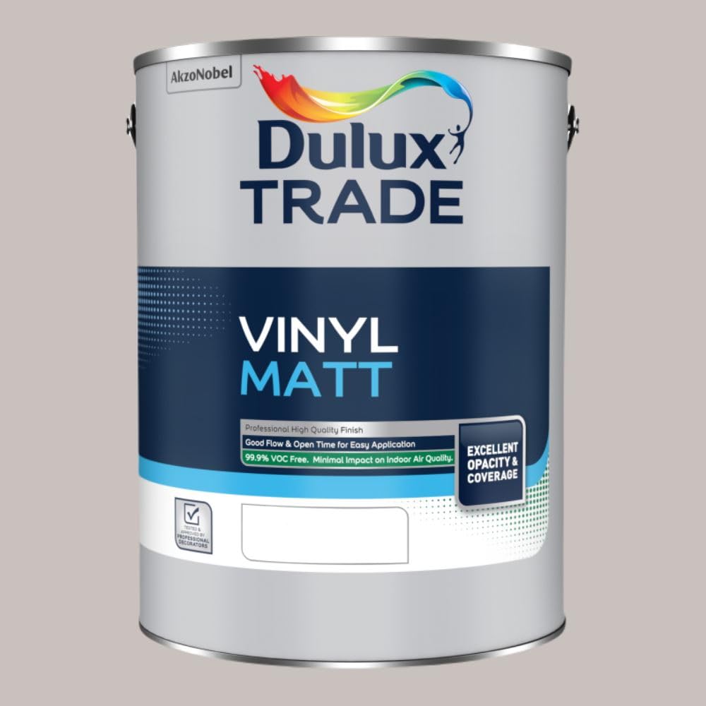 Dulux Trade Vinyl Matt Mixed Colour - Perfectly Taupe / 5L