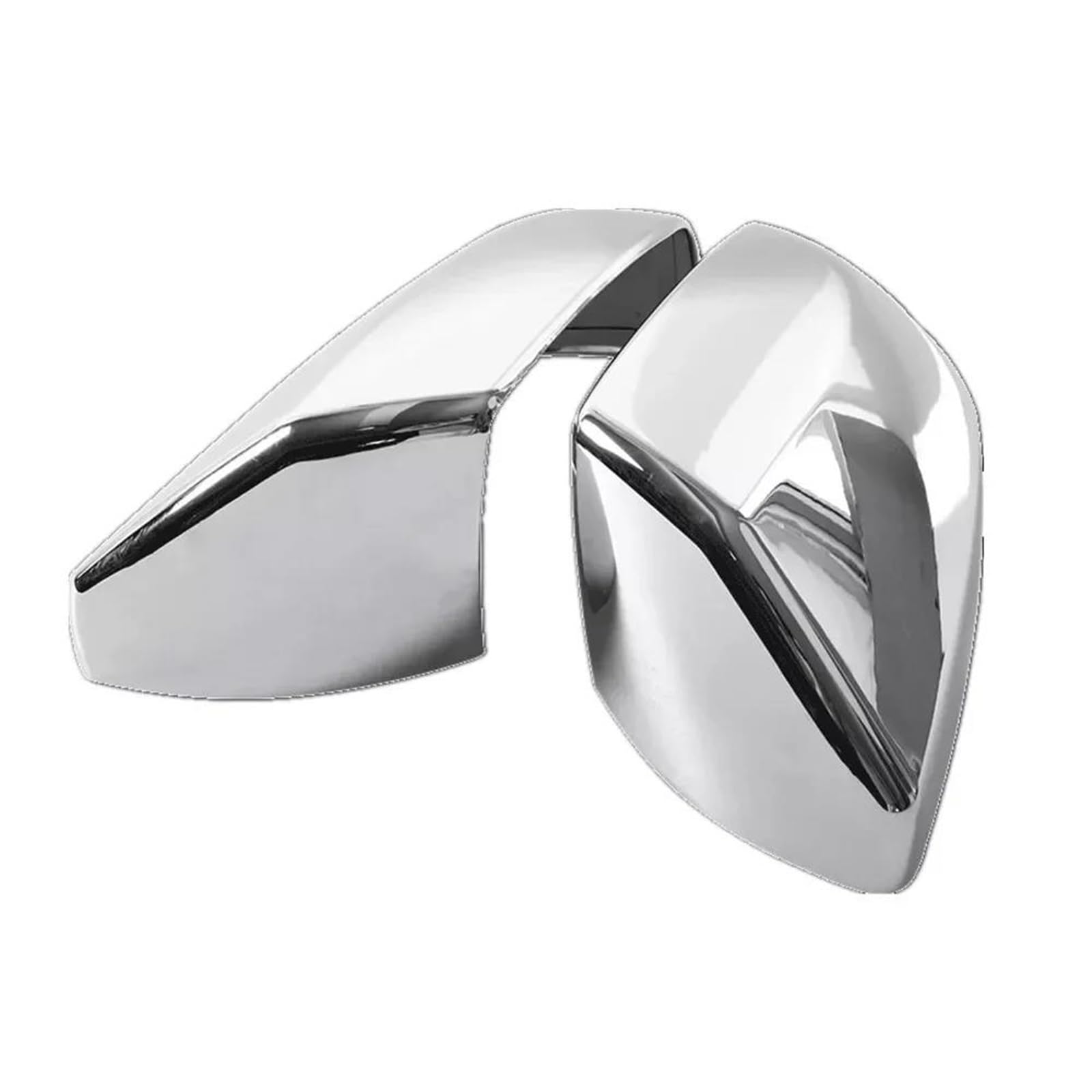 Car Wing Mirror Covers for Cadillac CT4 ATS 2013-2023 Car Sticker Carbon Rearview Side Mirror Cover Wing Cap Exterior Door Case Trim ABS MNGNCBXWK(Silver)