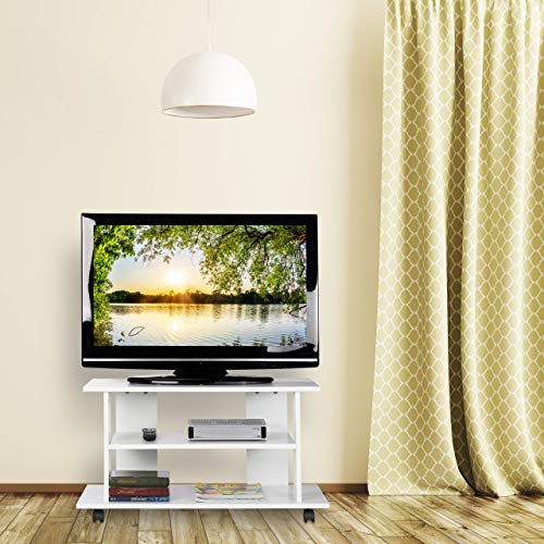 Relaxdays-Mueble-TV-Ruedas-con-2-Compartimentos-Mesa-Television-45-x-80-x-40-cm-Blanco