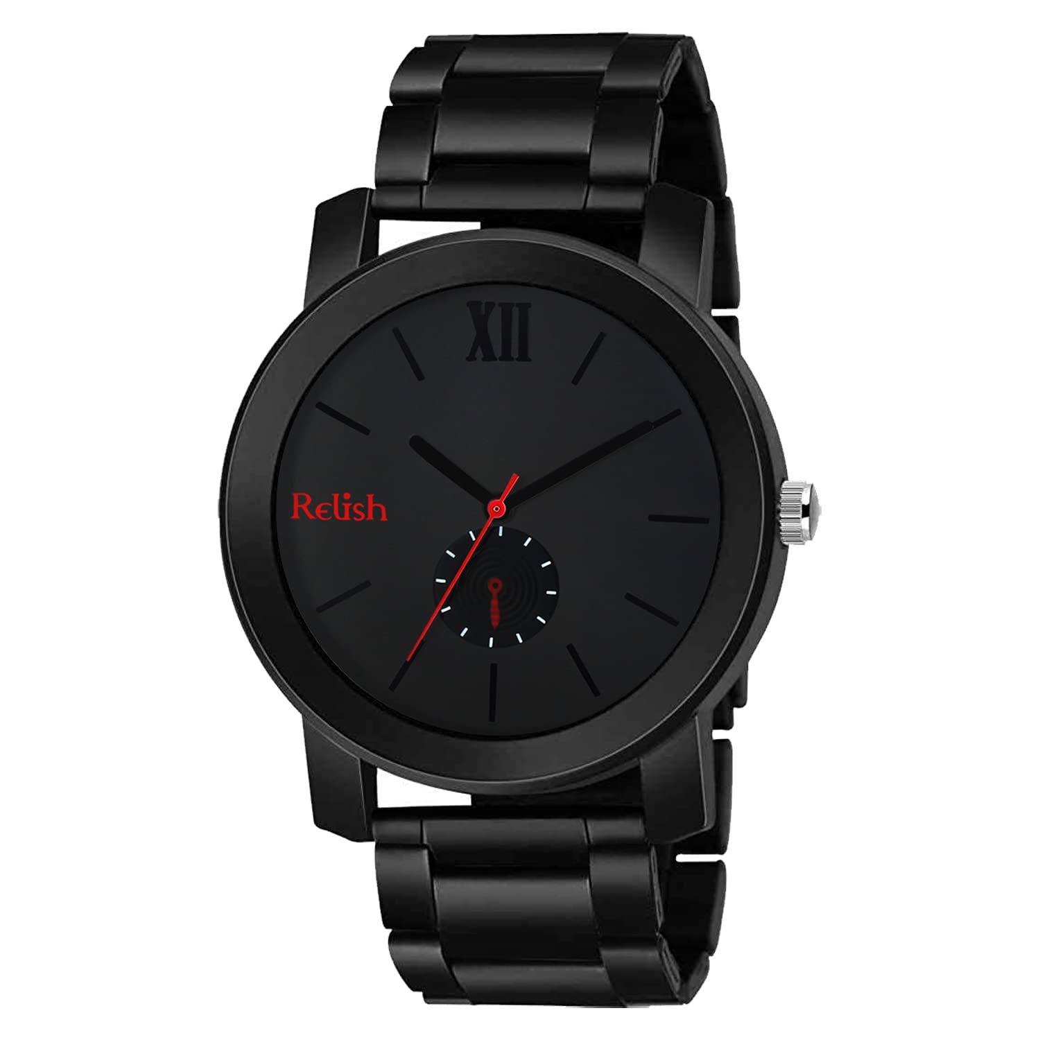 Relish Rubber Analogue Mens Watch(Black Dial Black Colored Strap) (B08BX13RJW) Amazon Price History, Amazon Price Tracker