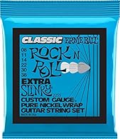 Warm, vintage tone. Pure nickel was commonly used in electric guitar strings of the '50s and '60s. Signature Slinky feel. Extra Slinky brings extra light tension for fast and easy play across the fretboard. Made in California, USA with the finest and...