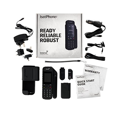 Best Seller 2021 Unlocked IsatPhone 2.1 Satellite Phone with 100 Unit Prepaid SIM Card (77 Minutes/Valid 90 Days) - Voice, SMS, GPS Tracking, Emergency SOS Global Coverage - Water Resistant