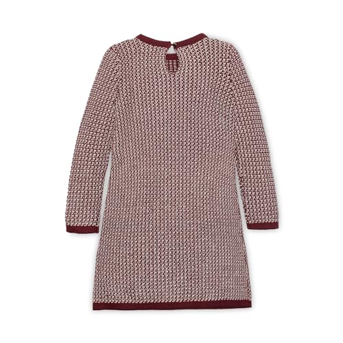 Image of Hope & Henry Girls' Long Sleeve Bow Detail Intarsia Sweater Dress