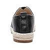 ANUFER Women's Comfort Flat Plimsolls Low-Top Slip-on Espadrilles Black SN020530 UK7 #3