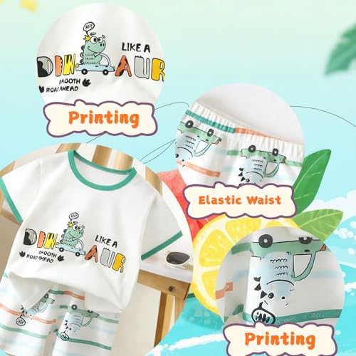 Image of LMYOVE Casual round-neck short-sleeved T-shirt and short suit summer beachwear