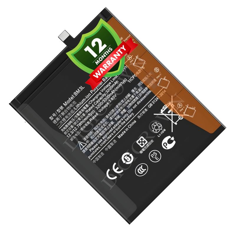 Image of Original BM3L Battery Compatible for Xiaomi Mi 9 (M1902F1G) - (3300mAh) - 1 Year Warranty DF7
