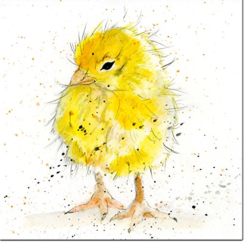 Giallo pulcino biglietto d' auguri