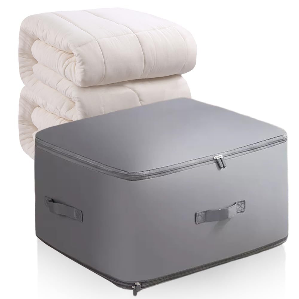 Sac De Compression Voyage Beifon - Organisateur Gain De Place Pour Couettes Et Vêtements - 54x42x60 Cm - Gris