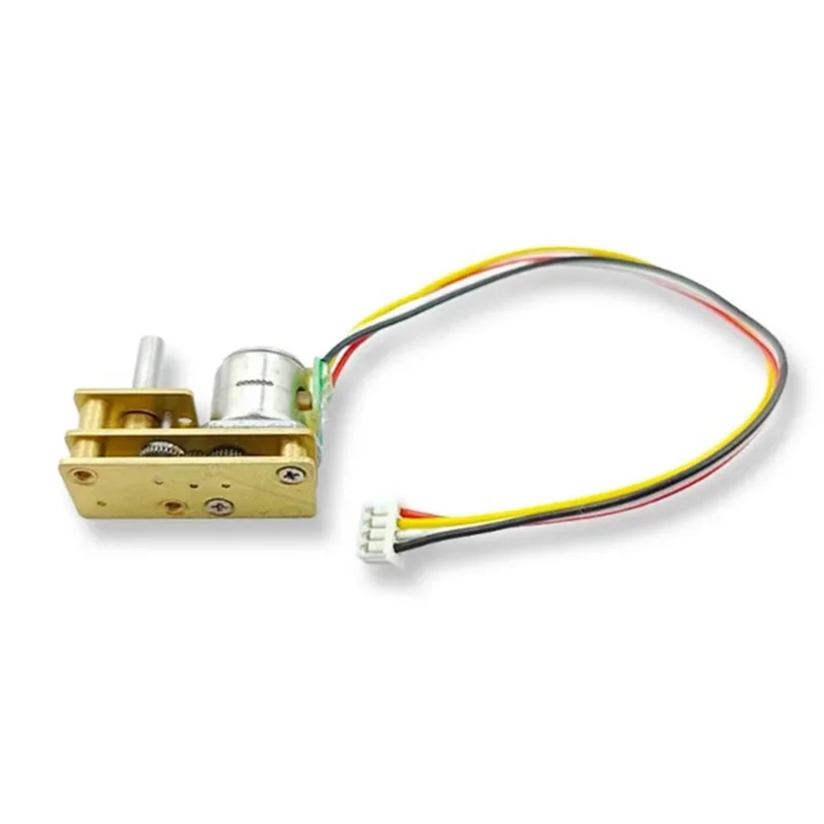 DC 5V 12V 2-Phasen 4-Draht Getriebe Schrittmotor Vollmetallgetriebe Invertierte Welle Präzisionssteuerung Reparaturteil(With controller,210:1)