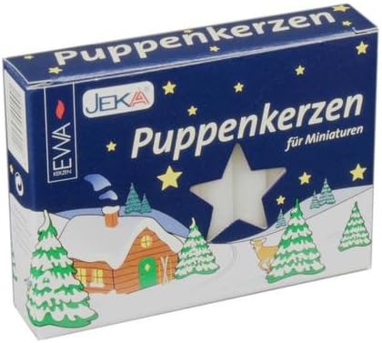 Sigro 20 Pieces Dolls Candles, 10 x 65 mm, Wax, White, One Size
