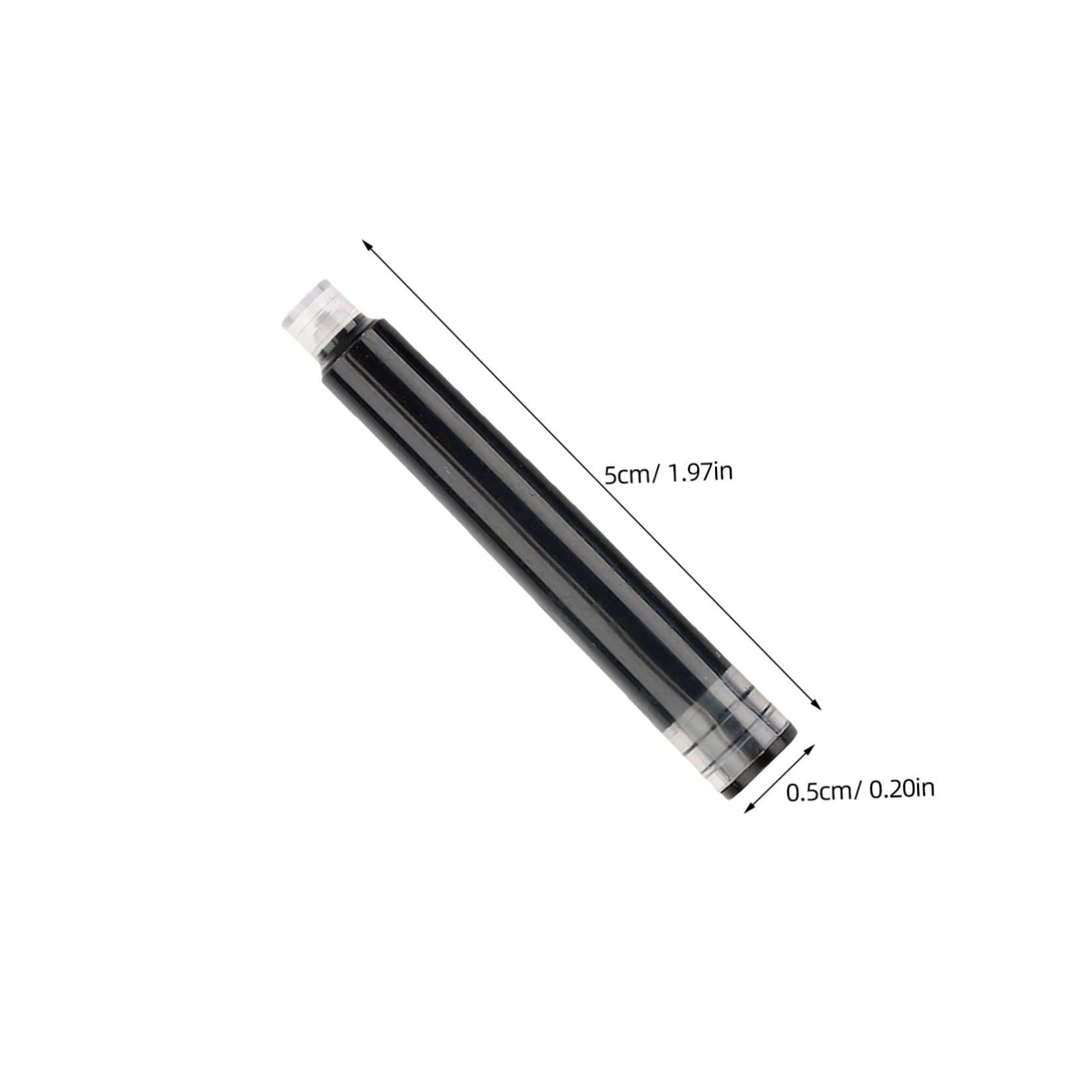 450 Pezzi Rifornimento Stabile Penna Stilografica e 3,4mm per d Inchiostro in Plastica Inchiostro Blu Nero Rosso, Ricariche Sostituzione Facile per Ufficio e Scuola