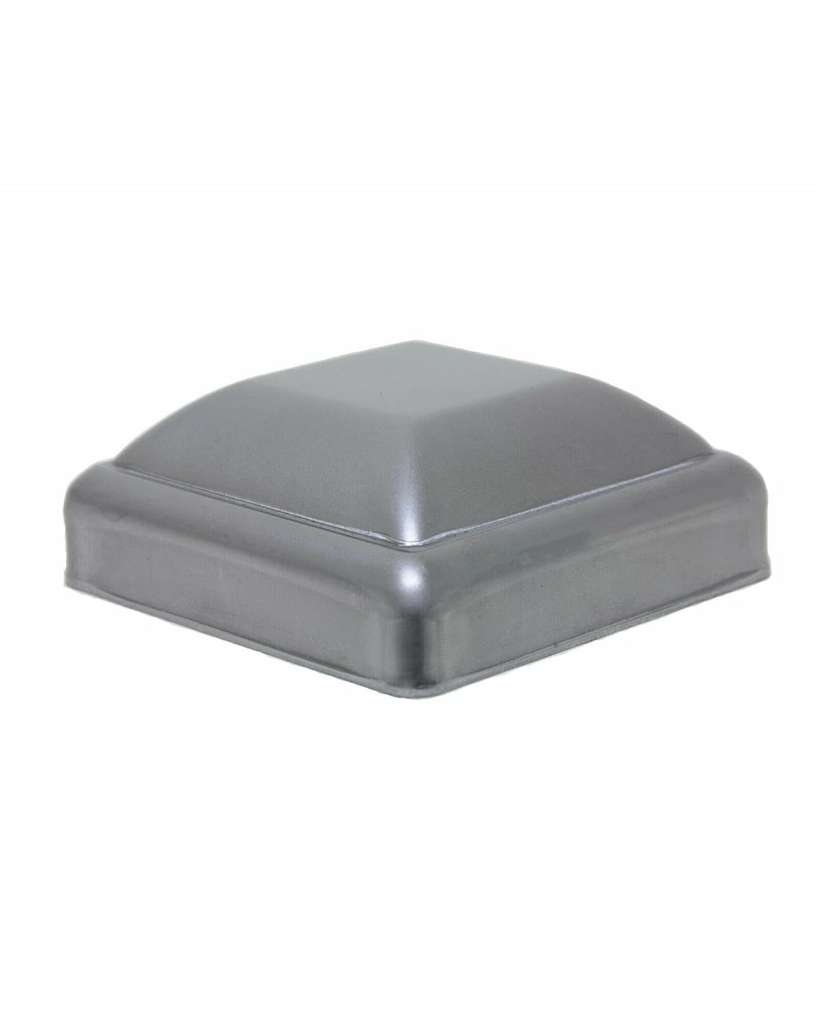 1-1/4" Square Post Caps - Pressed Steel Post Cap Square Pressed Steel Dome Cap - Decorative Post Caps Steel Fence Post Cap - Square Fence Post Caps, Square Gate Caps (10)