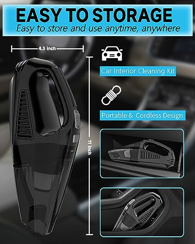 image for TEMOLA Handheld Vacuum Cordless, Car Vacuum Cleaner High Power Recharg
