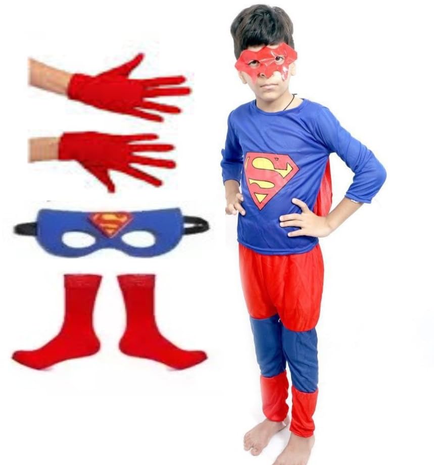 PRUEDDLE KIDS Superhero Costume For Kids Halloween Fancy Dress Cosplay Bodysuit for Boys and Girls (3-4 Years) (B0CRB67YJ8) Amazon Price History, Amazon Price Tracker