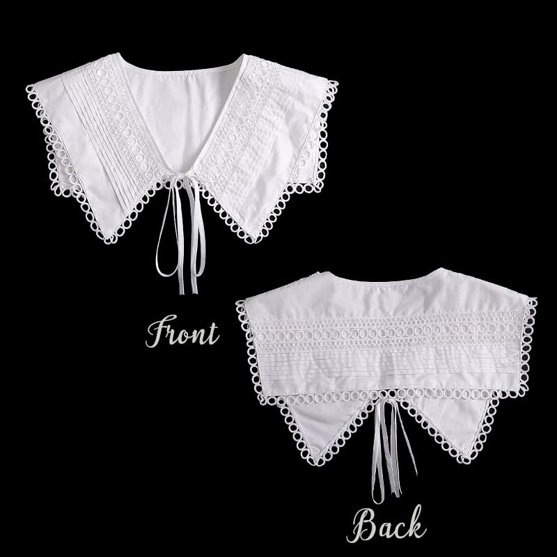 Joyci Lace Spread Shawl Fake Collar Short Poncho Capelet Stand Collar for Women Vest Tank Top Lolita2