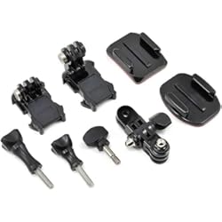 Go Pro 180 GoPro AGBAG-002 - Kit de Repuestos para Monturas de Cámara GoPro, Color Negro